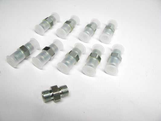 (10) PCS - 7/18-20 Hex Head Straight Adapter Fitting For CAT 9X-0262