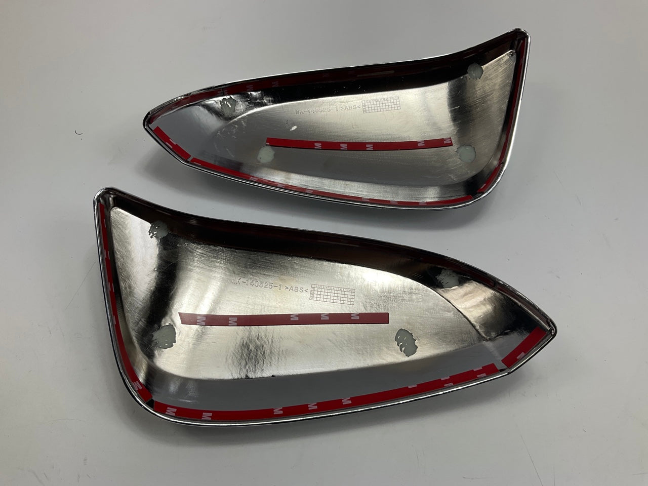 CCI MC67498T Chrome Half Top Mirror Covers (w/o Turn Signal)