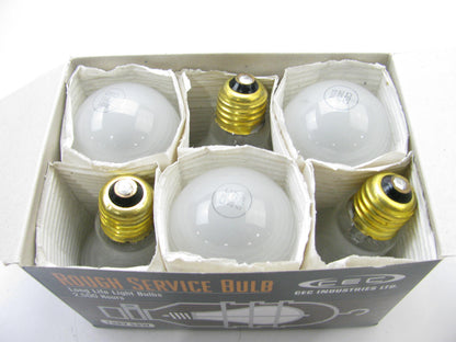 (48) CEC RSB50 Rough Service Bulbs, 50 Watt, 130V, A19, Frosted, Long Life