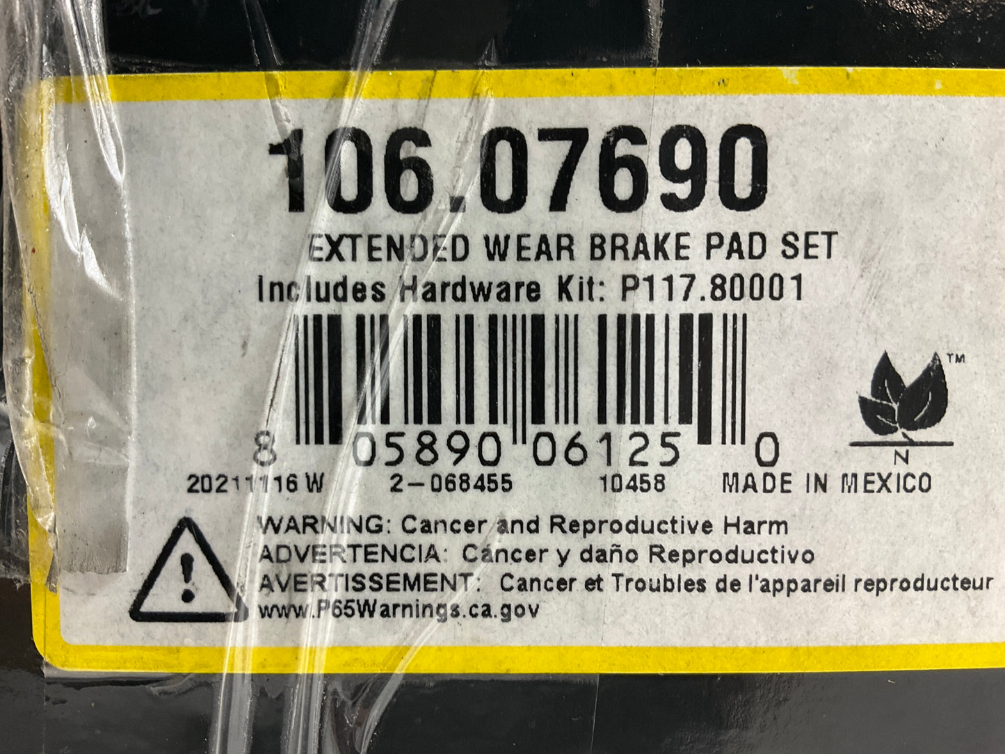 Centric 106-07690 Rear Semi-Metallic Disc Brake Pads