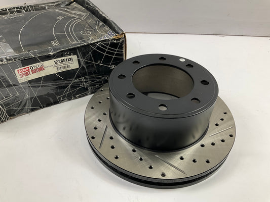 Centric 127.65113L REAR LEFT Slotted & Drilled Brake Rotor 05-12 F-250 F-350 SD