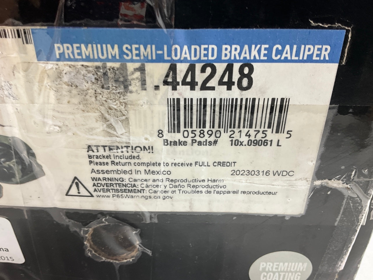 Centric 141.44248 Front Left Disc Brake Caliper For 2005-2015 Toyota Tacoma