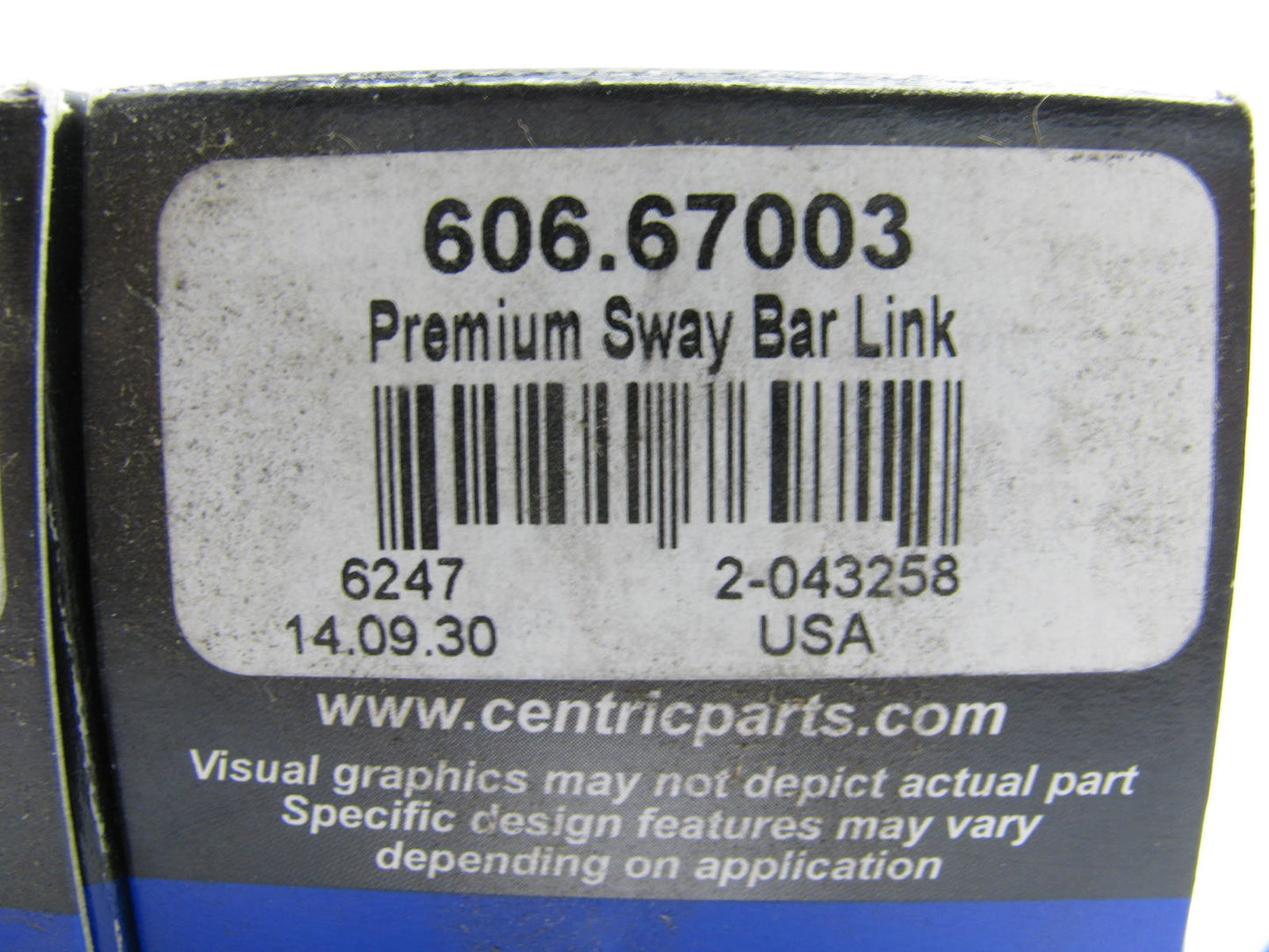 (2) Centric 606.67003 Suspension Stabilizer Sway Bar Link Kit - Rear