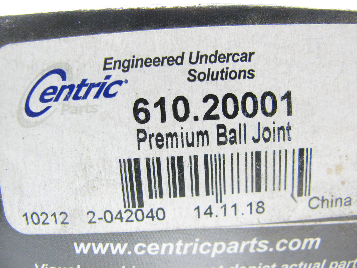 (2) Centric 610.20001 Front Upper Ball Joints