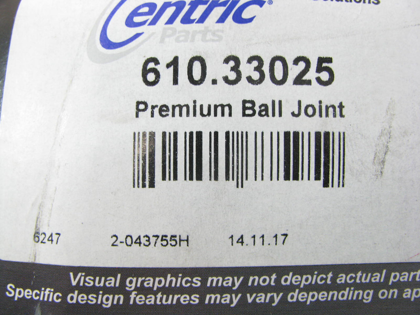Centric 610-33025 Suspension Ball Joint - Front Left Lower