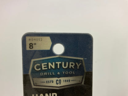 Century 04052 8'' Rectangular Pattern Single Cut Milled Bastard File, Mill File