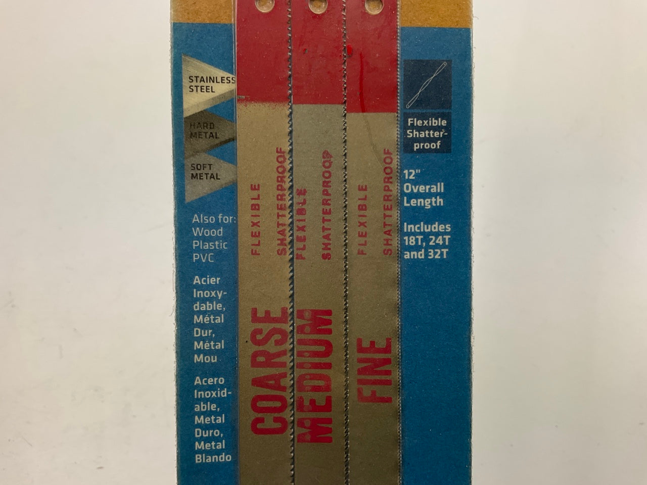 Century 04433 Cobalt Bi-hard Hacksaw 12'' Blade - 18T, 24T And 32T