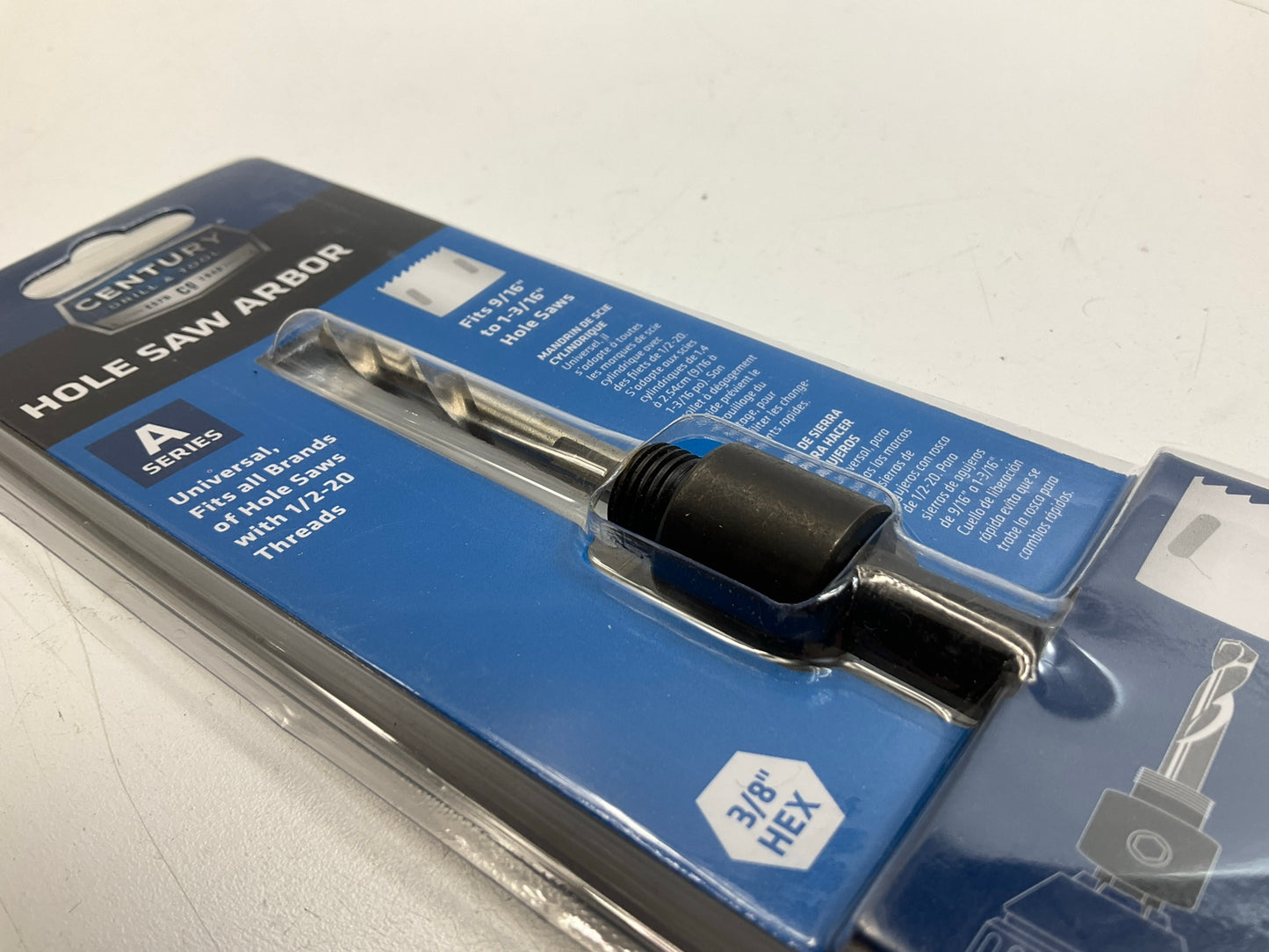 Century 05302 3/8'' Hex Shank A-Series Hole Saw Arbor