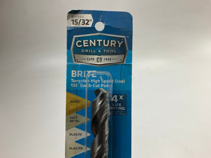 Century 22330 15/32-Inch Brite Drill Bit