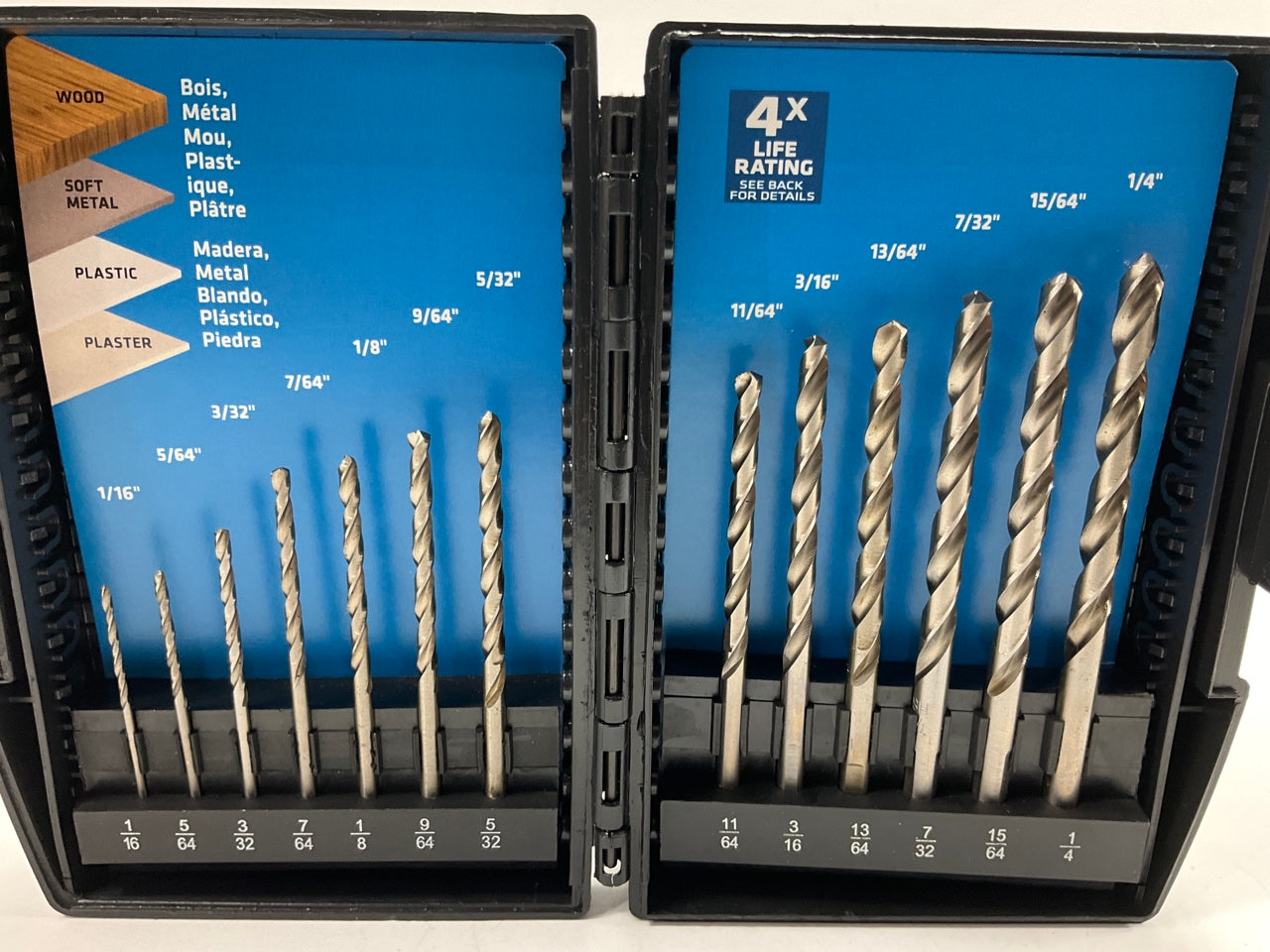 Century 22713 13 Piece Brite Steel Drill Bit Set, 1/16'' Through 1/4''