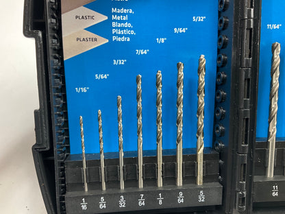 Century 22713 13 Piece Brite Steel Drill Bit Set, 1/16'' Through 1/4''