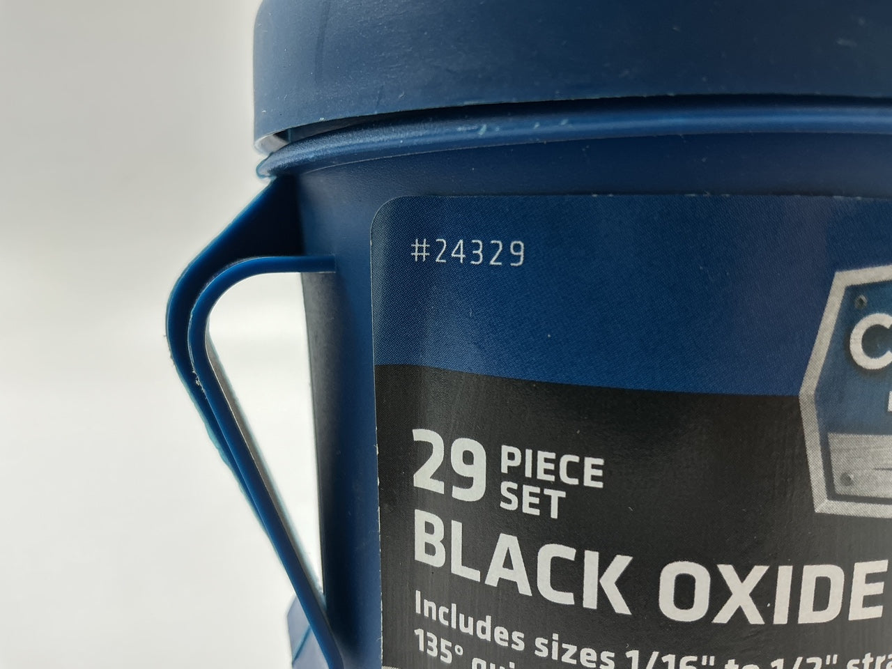 Century 24329 29 Piece Pro Grade Black Oxide Drill Pod Set, 1/16'' To 1/2''