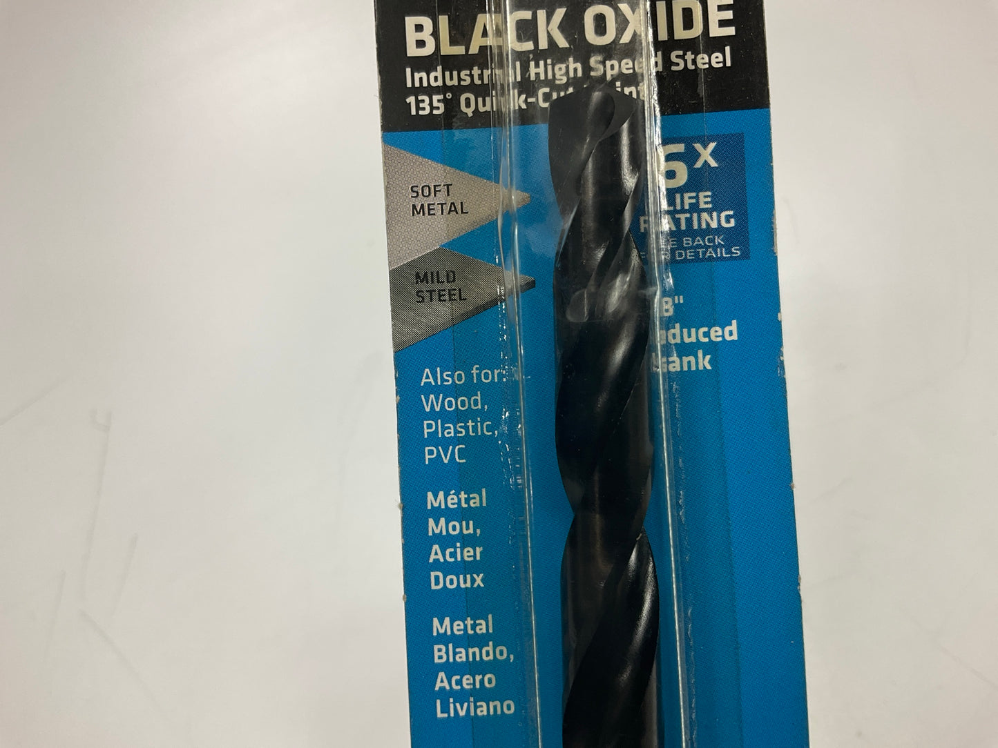 Century 24727 Black Oxide Drill Bit, 27/64'' Reduced Shank 3/8''