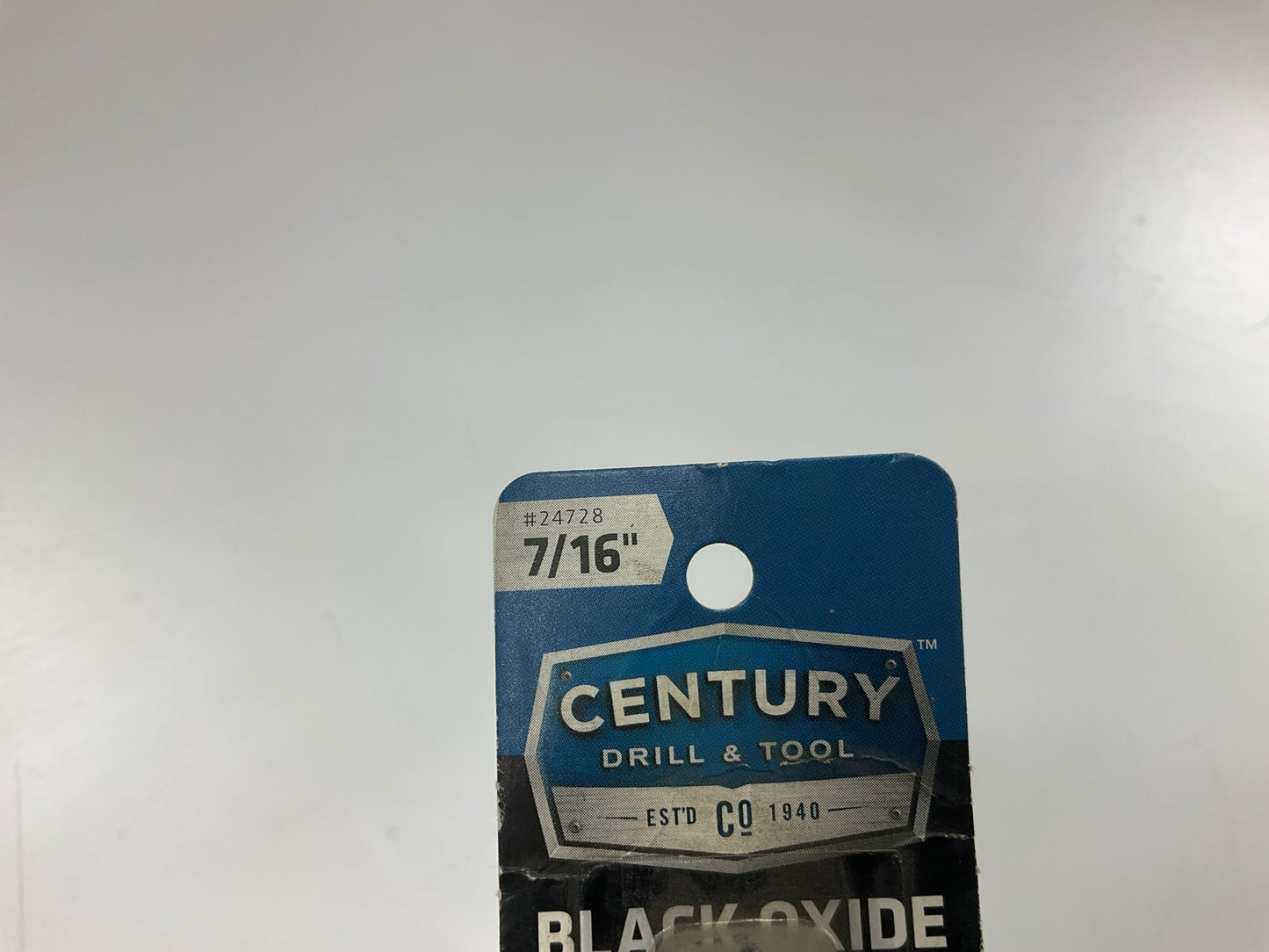 Century 24728 Pro Grade Black Oxide Drill Bit, 7/16'' Reduced Shank