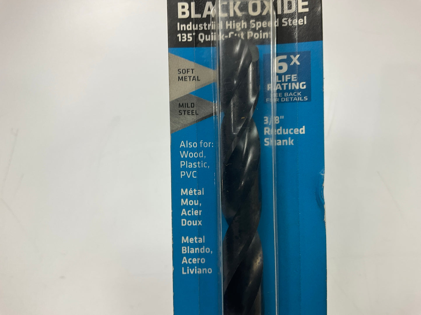 Century 24730 Pro Grade Black Oxide Drill Bit, 15/32'' Reduced Shank