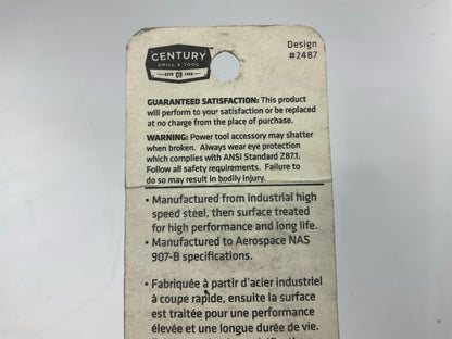 Century 24731 Pro Grade Black Oxide Drill Bit, 31/64'' Reduced Shank