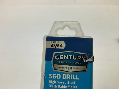 Century 47337 Silver & Deming Reduced Shank Drill Bit, 37/64''
