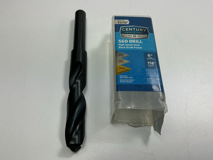 Century 47342 Silver & Deming Reduced Shank Drill Bit, 21/32''