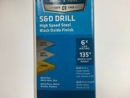 Century 47356 Silver & Deming Reduced Shank Drill Bit, 7/8''