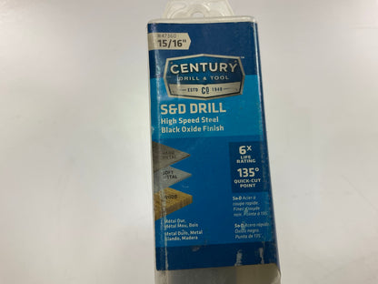 Century 47360 Silver & Deming Reduced Shank Drill Bit, 15/16''