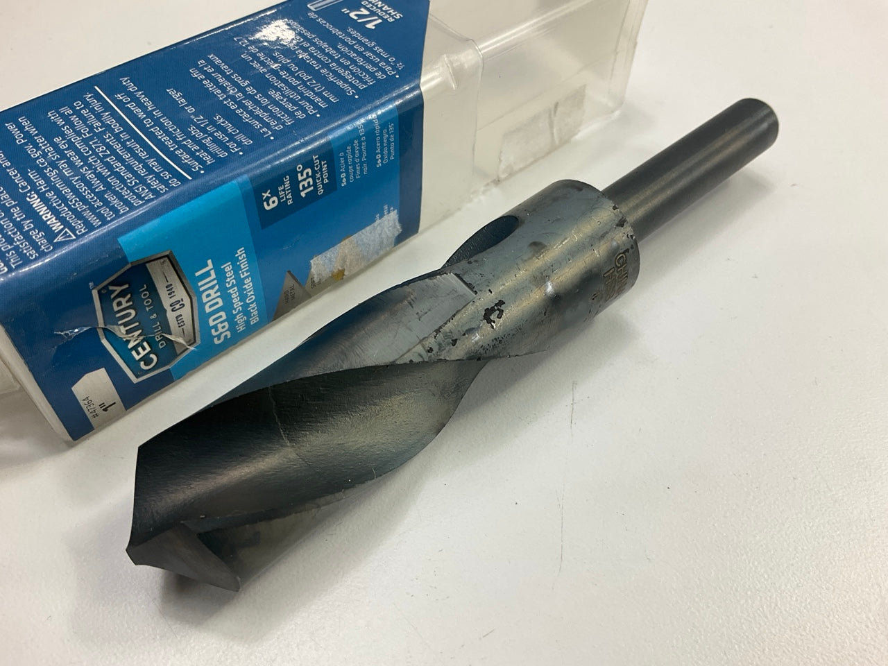 Century 47364 Silver & Deming Reduced Shank Drill Bit, 1''