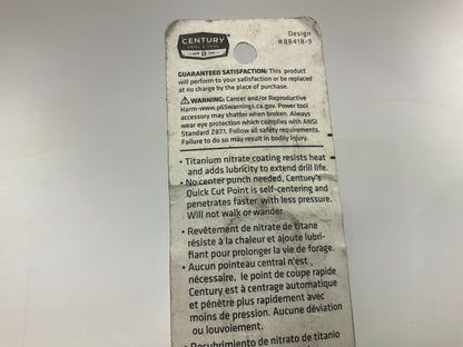 Century 88418 Titanium Drill Bit, 9/32