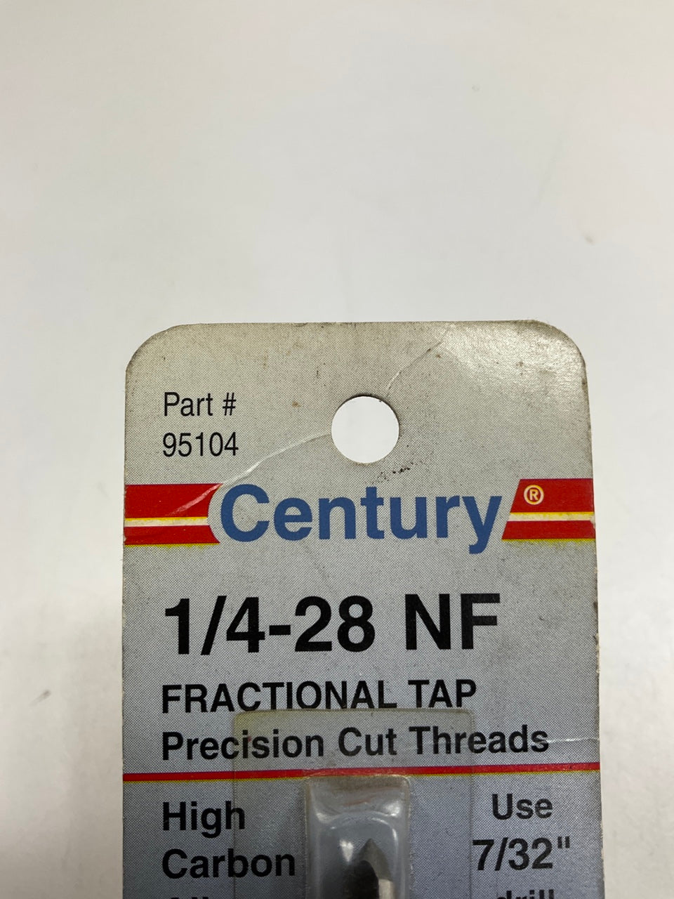 Century 95104 Fine Plug Hand Tap, 1/4-28 NF