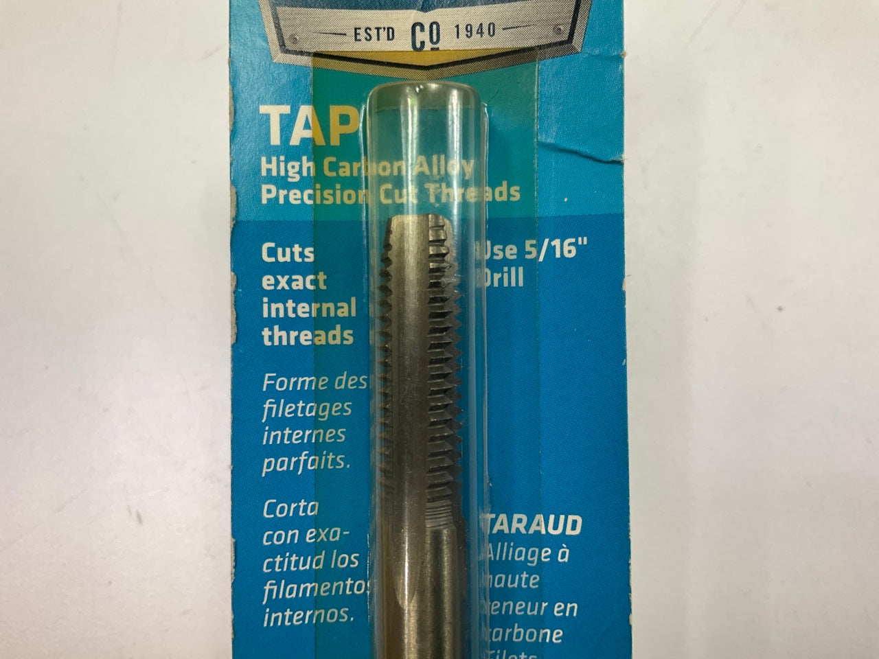 Century 95107 Carbon Steel Plug Tap, 3/8''-17 NC