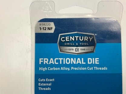 Century 98220 Fractional Threading Die, 1''-12 NF