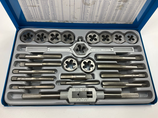 OPENED - Century 98904 24 Piece Hand Threading Tap & Die Set, SAE Fractional