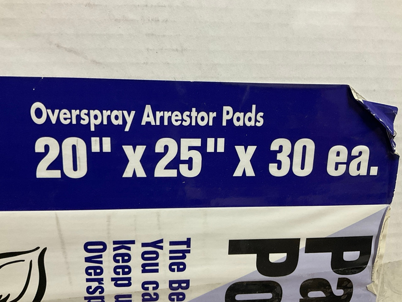 Air Filtration PK2025 20'' X 25'' Paint Pocket Arrestor Pads 30/Case