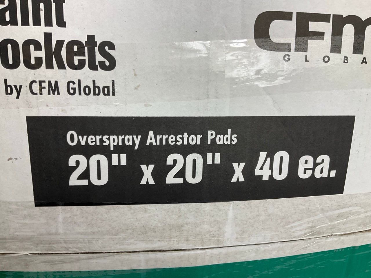 CFM GLOBAL PKG2020 Green Paint Pocket Arrestors 20'' X 1'' X 20'', 40-Pack