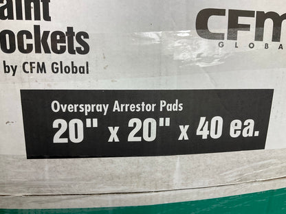 CFM GLOBAL PKG2020 Green Paint Pocket Arrestors 20'' X 1'' X 20'', 40-Pack