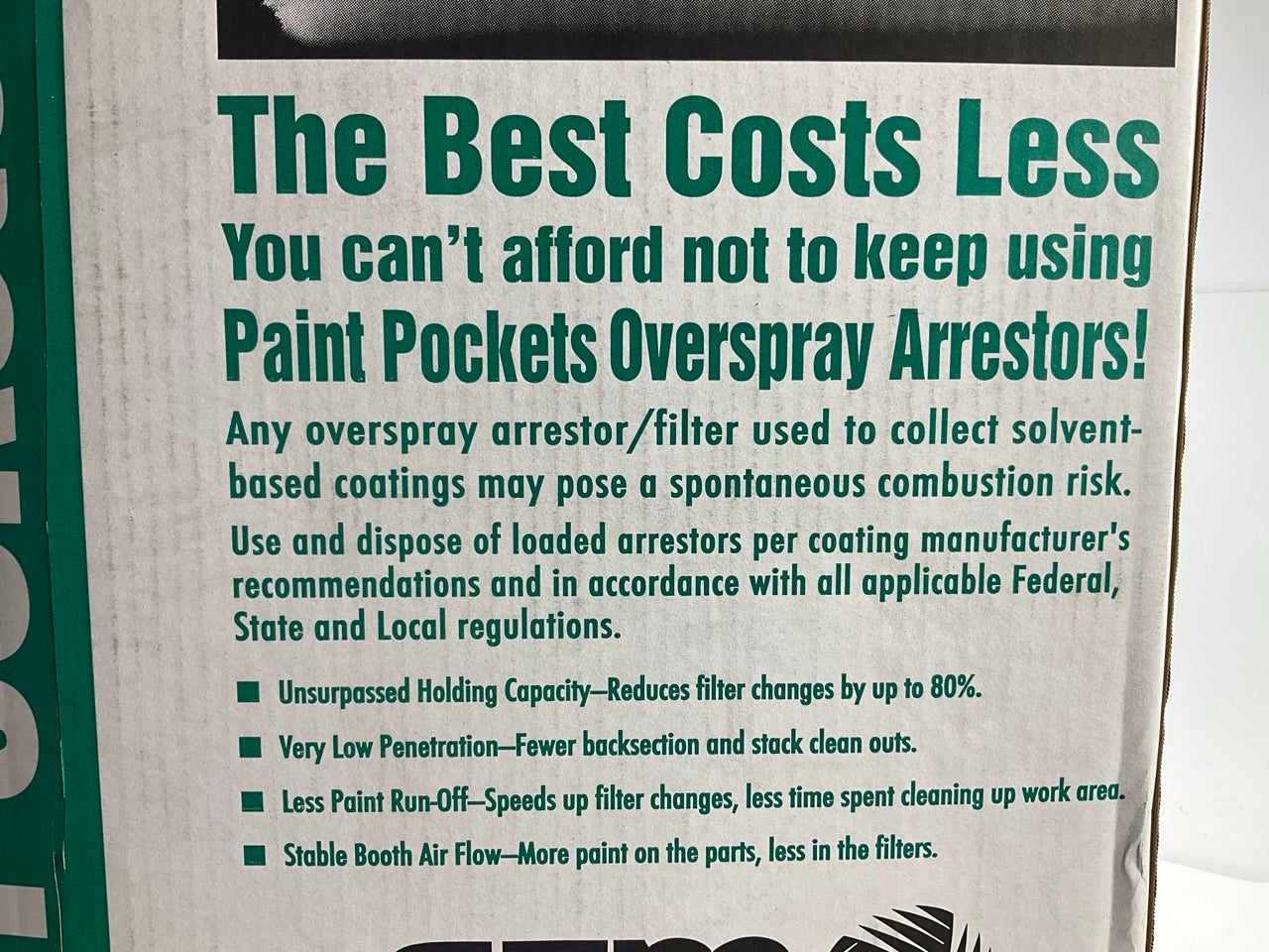 CFM GLOBAL PKG2020 Green Paint Pocket Arrestors 20'' X 1'' X 20'', 40-Pack