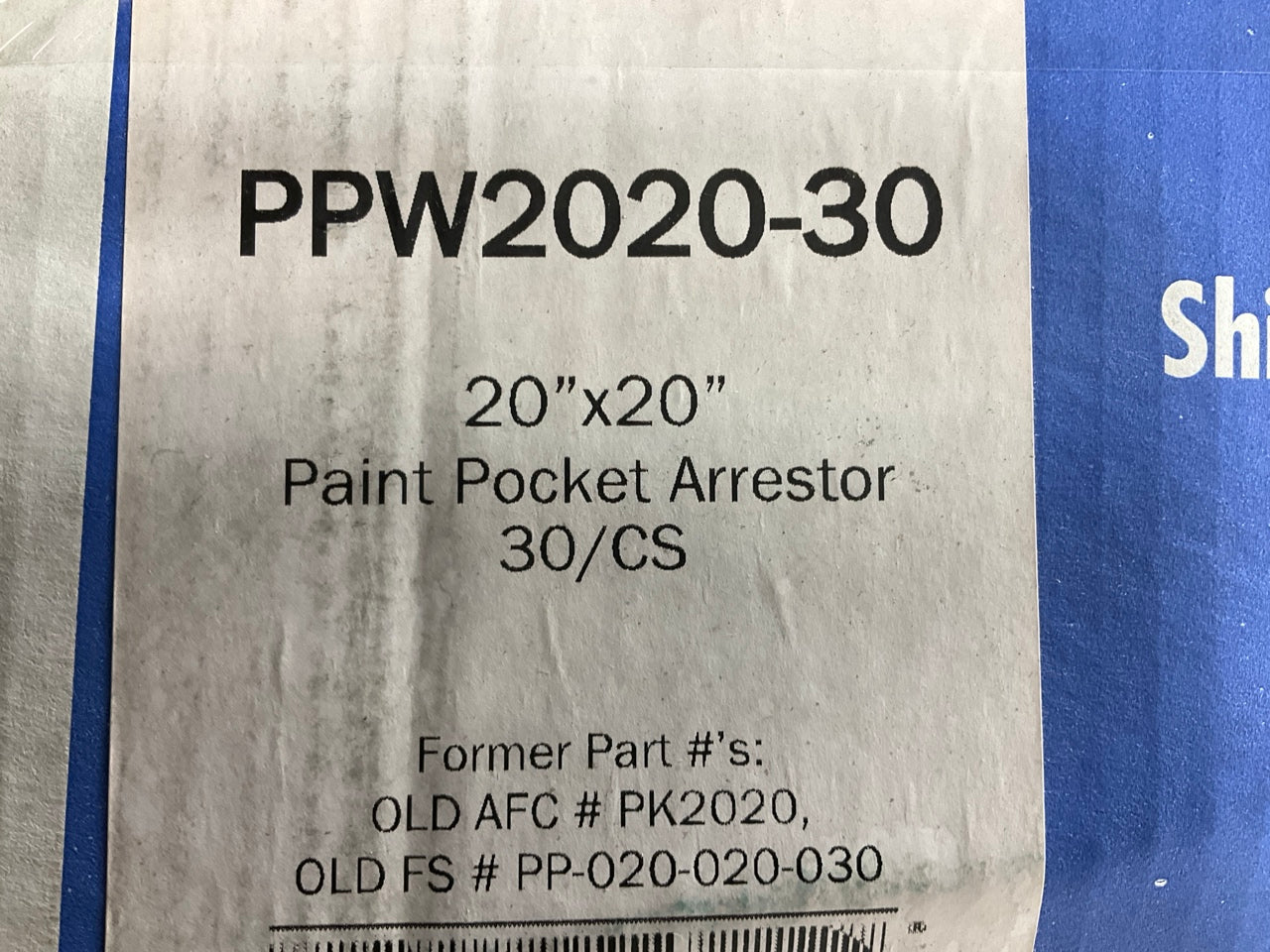 CFM Global PPW2020-30 20''x20'' Paint Pocket Arrestor Pads (30 / Pack)