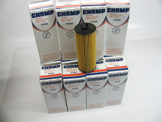 (6) Champ P990 Engine Oil Filter Replaces CH10955 57526 L36135 P7492 AL10955