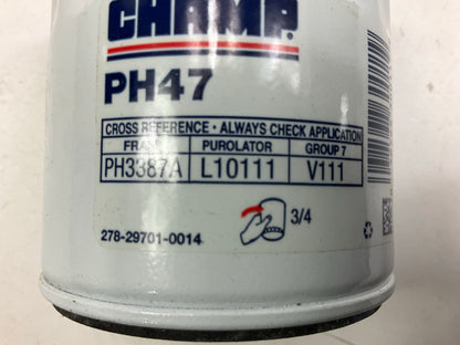(12) Champ PH47 Engine Oil Filter