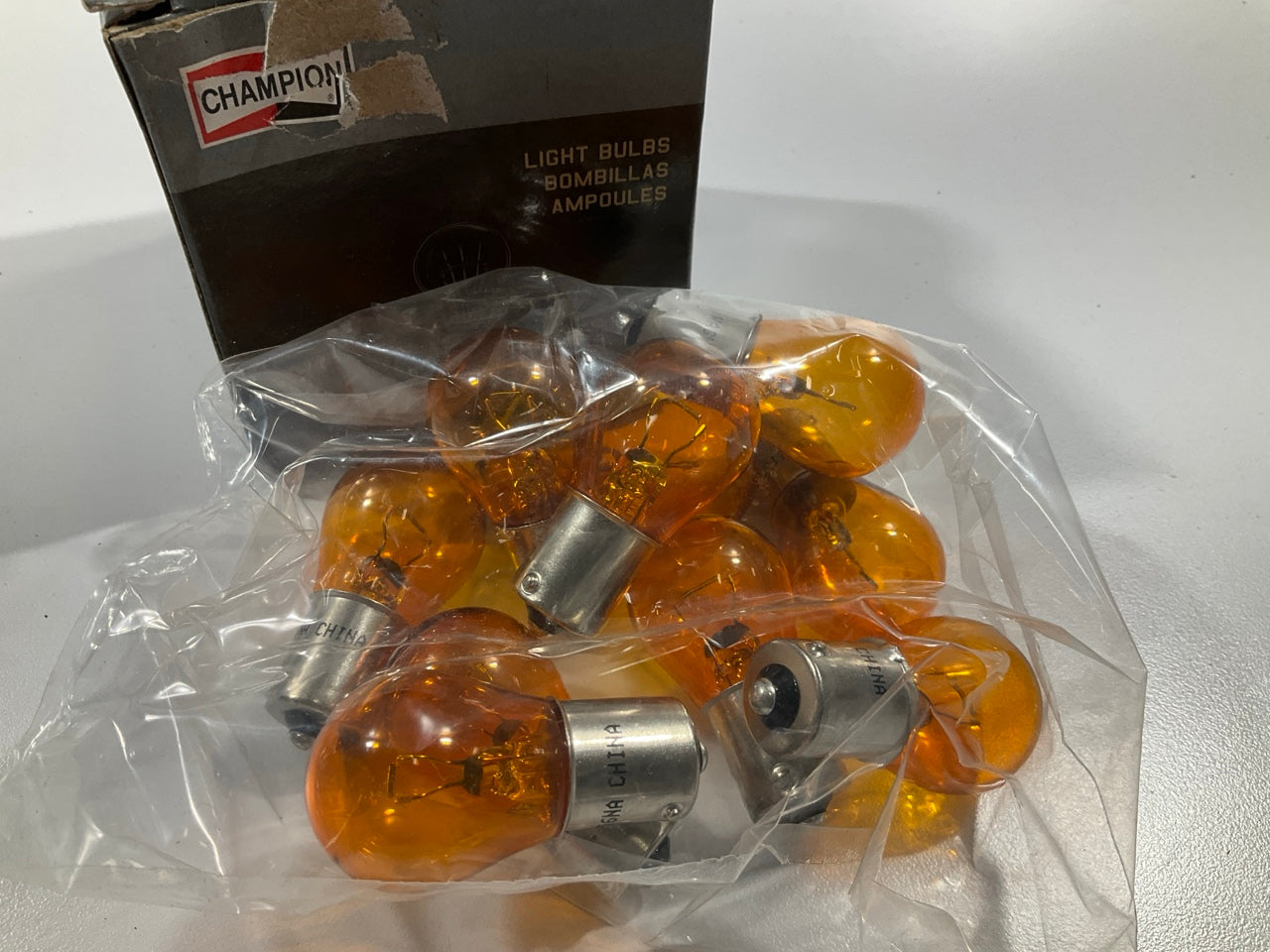 (10) Champion 1156NA Amber Bulb Turn Signal Parking Lamp Light Bulbs