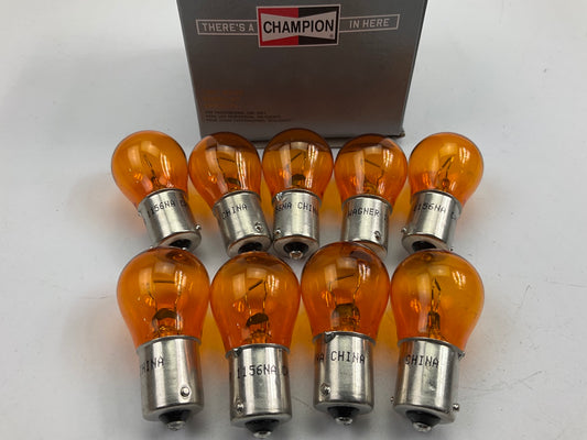 (9) Champion 1156NA Amber Bulb Turn Signal Parking Lamp Light Bulbs