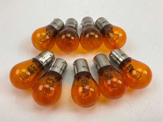 (9) Champion 1156NA Amber Bulb Turn Signal Parking Lamp Light Bulbs