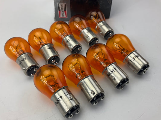 (9) Champion 1157NA Turn Signal Amber Lamp Light Bulb