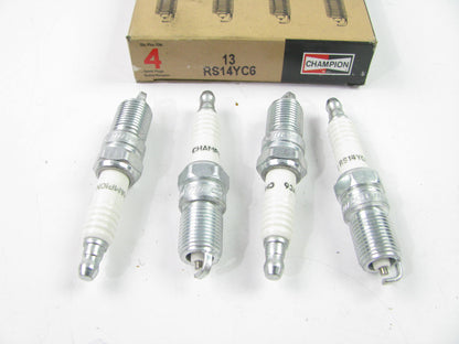 (4) Champion 13 Copper Ignition Spark Plugs - RS14YC6