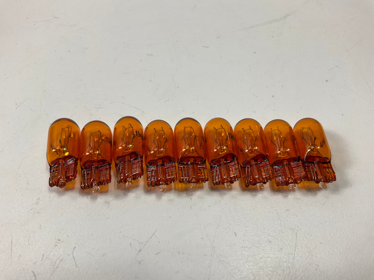 (9) Champion 194NA Multi-Purpose Miniature Light Bulbs, Amber # 194