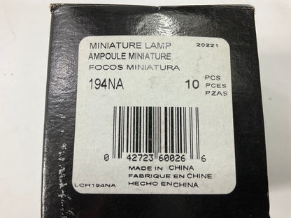(9) Champion 194NA Multi-Purpose Miniature Light Bulbs, Amber # 194