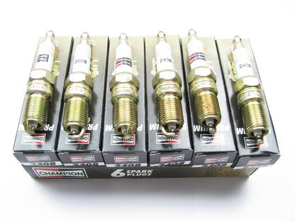 (6) Champion 2408 Spark Plugs