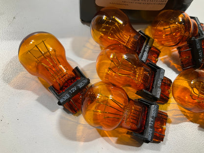 (9) Champion 3057NA Amber Turn Signal Parking Lamp Light Bulb, Made By Wagner