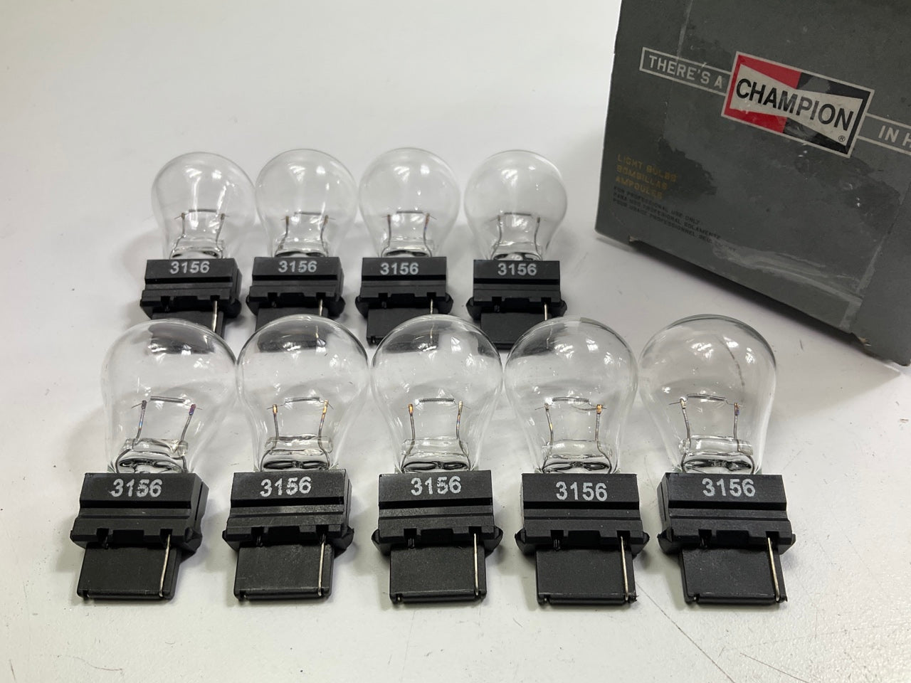 (9) Champion 3156 Back Up Light Lamp Bulb