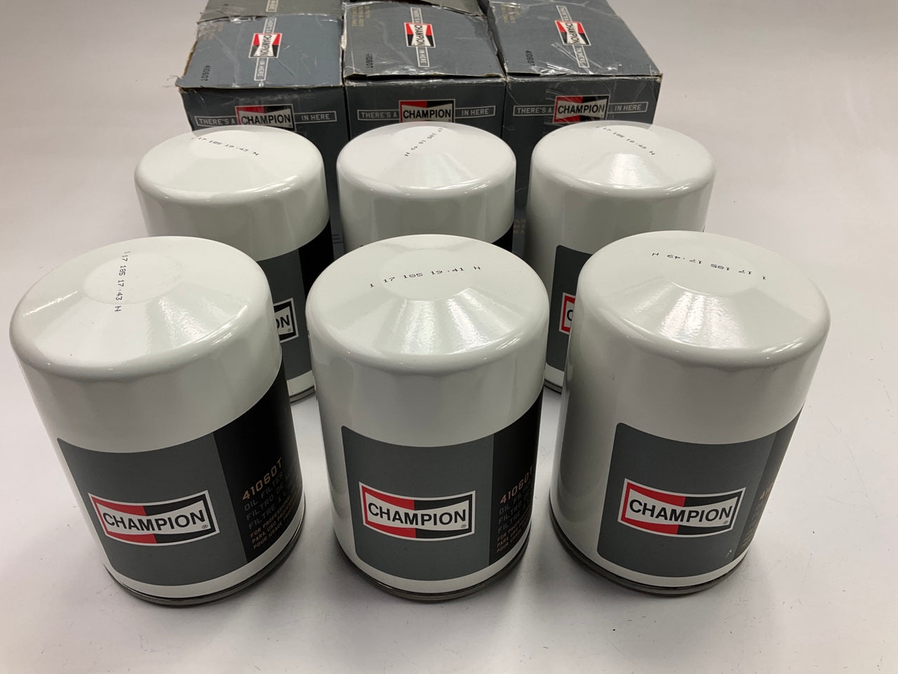 (6) Champion 41060T Engine Oil Filter