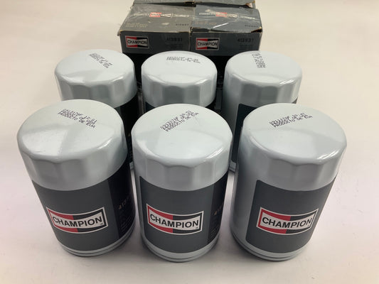 (6) Champion 41393T Engine Oil Filter