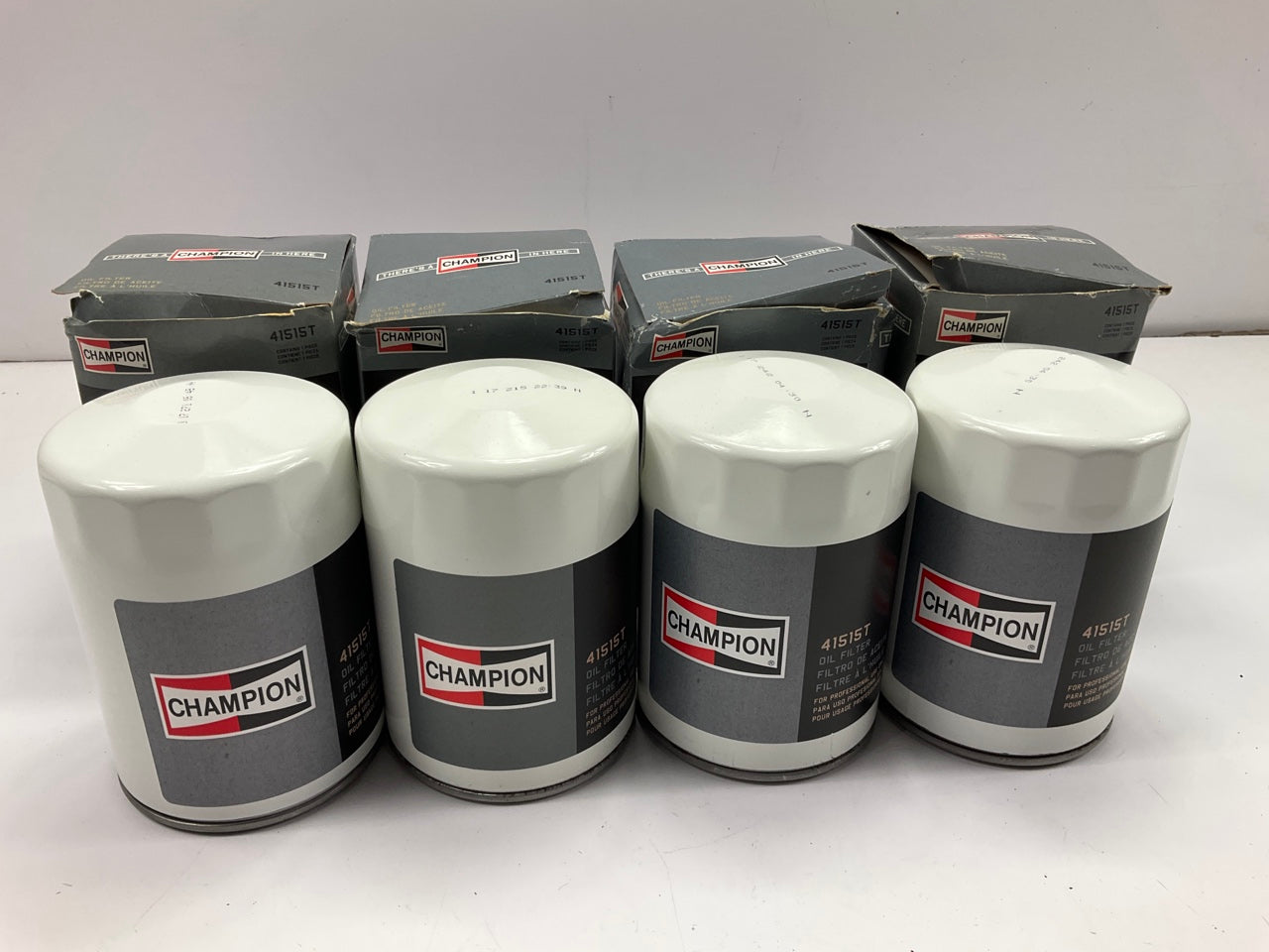 (4) Champion 41515T Engine Oil Filter